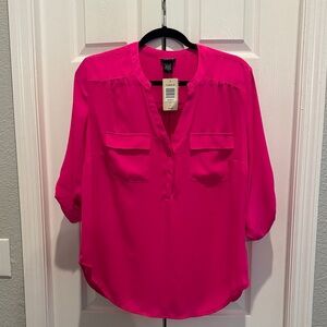 Torrid Hot Pink Blouse